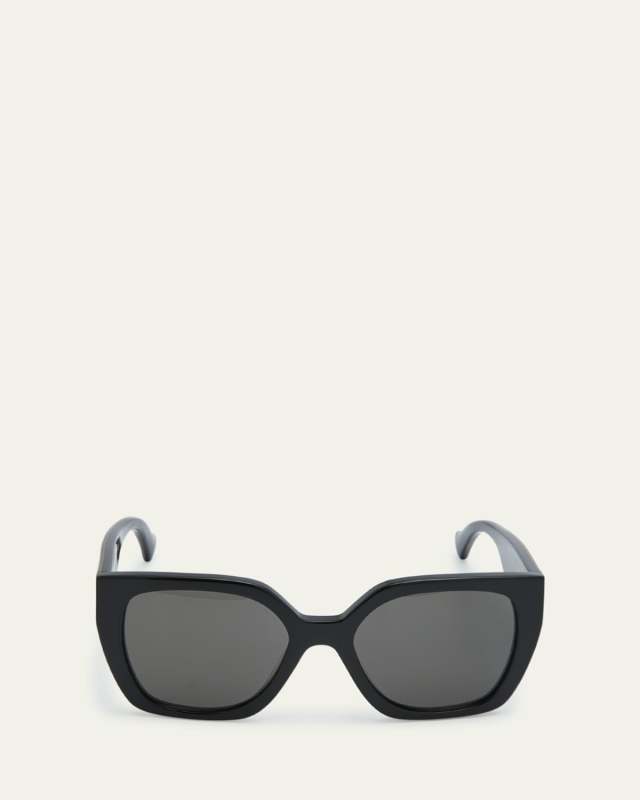 Color-Block GG Injection Plastic Cat-Eye Sunglasses